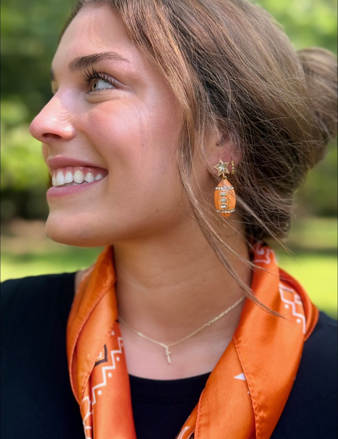 35X35" Orange Paisley Wild Rag / Scarf WR3430