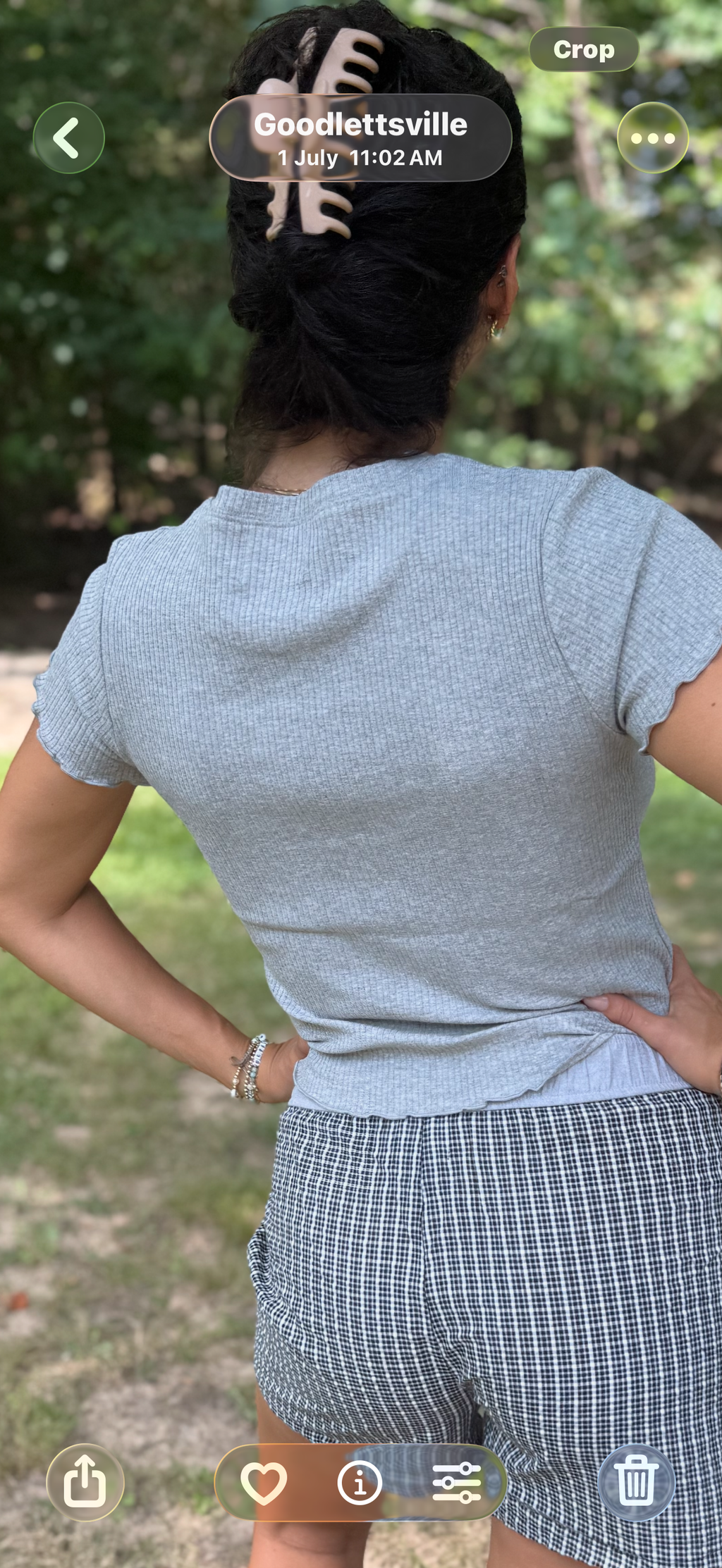 Gray Ribbed Tshirt