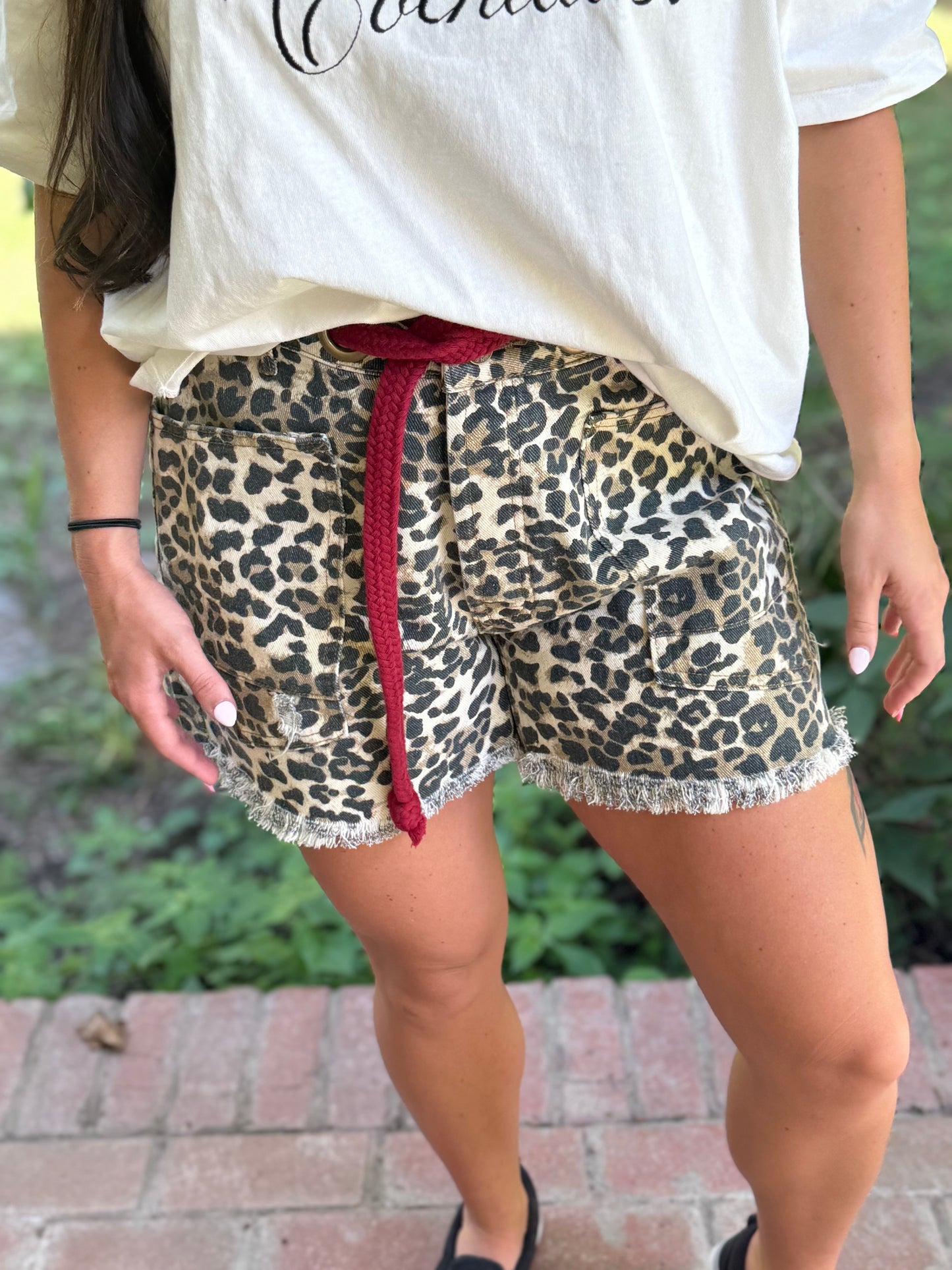 Leopard Print Shorts by BIBI