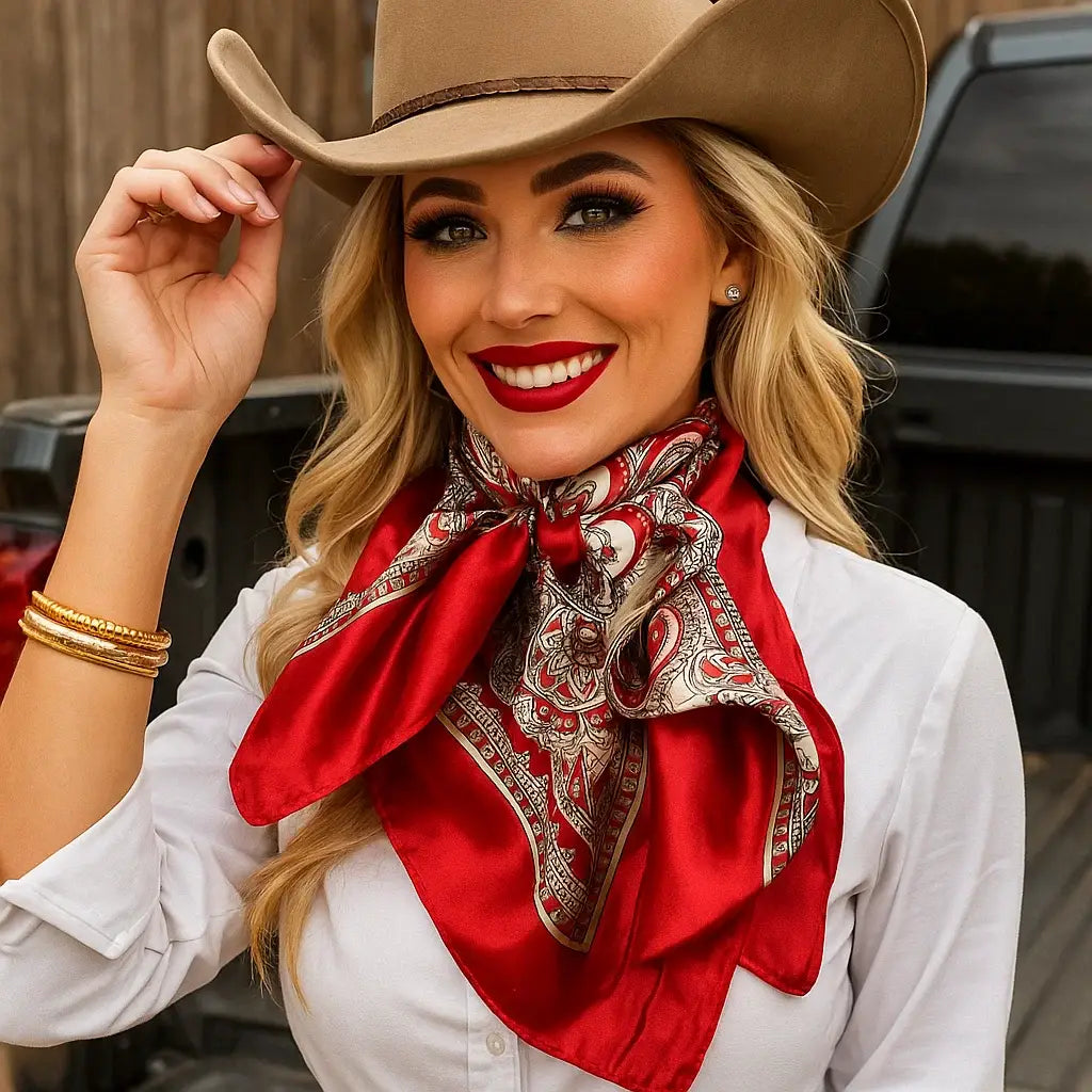35X35"  Classic Paisley Wild Rag / Scarf WR2141