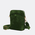 The Monica Faux Suede Compact Crossbody Bag
