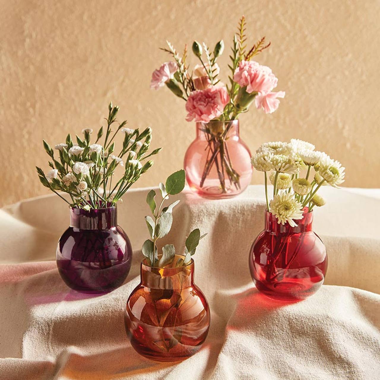 Violet Glass Bud Vase
