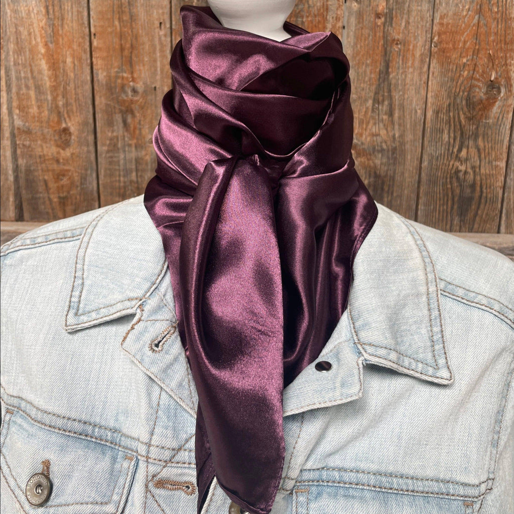 35X35" Solid Plum  Wild Rag | Scarf WRS21