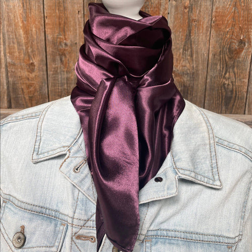 35X35" Solid Plum  Wild Rag | Scarf WRS21