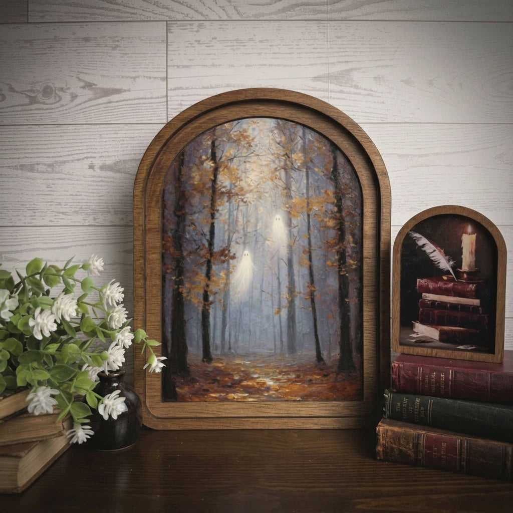 Arch Frame Pumpkin Farm Moody Fall | Wood & Canvas