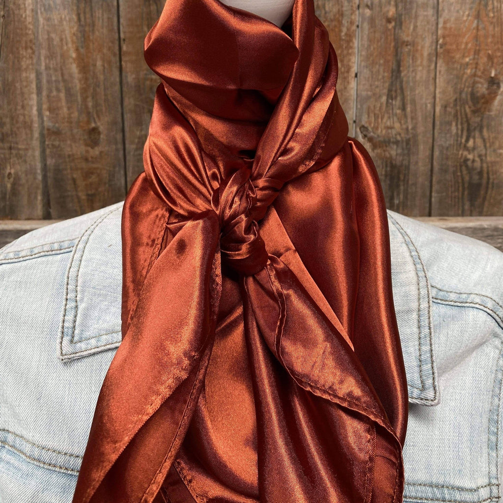 35X35" Solid Rust  Wild Rag | Scarf WRS16