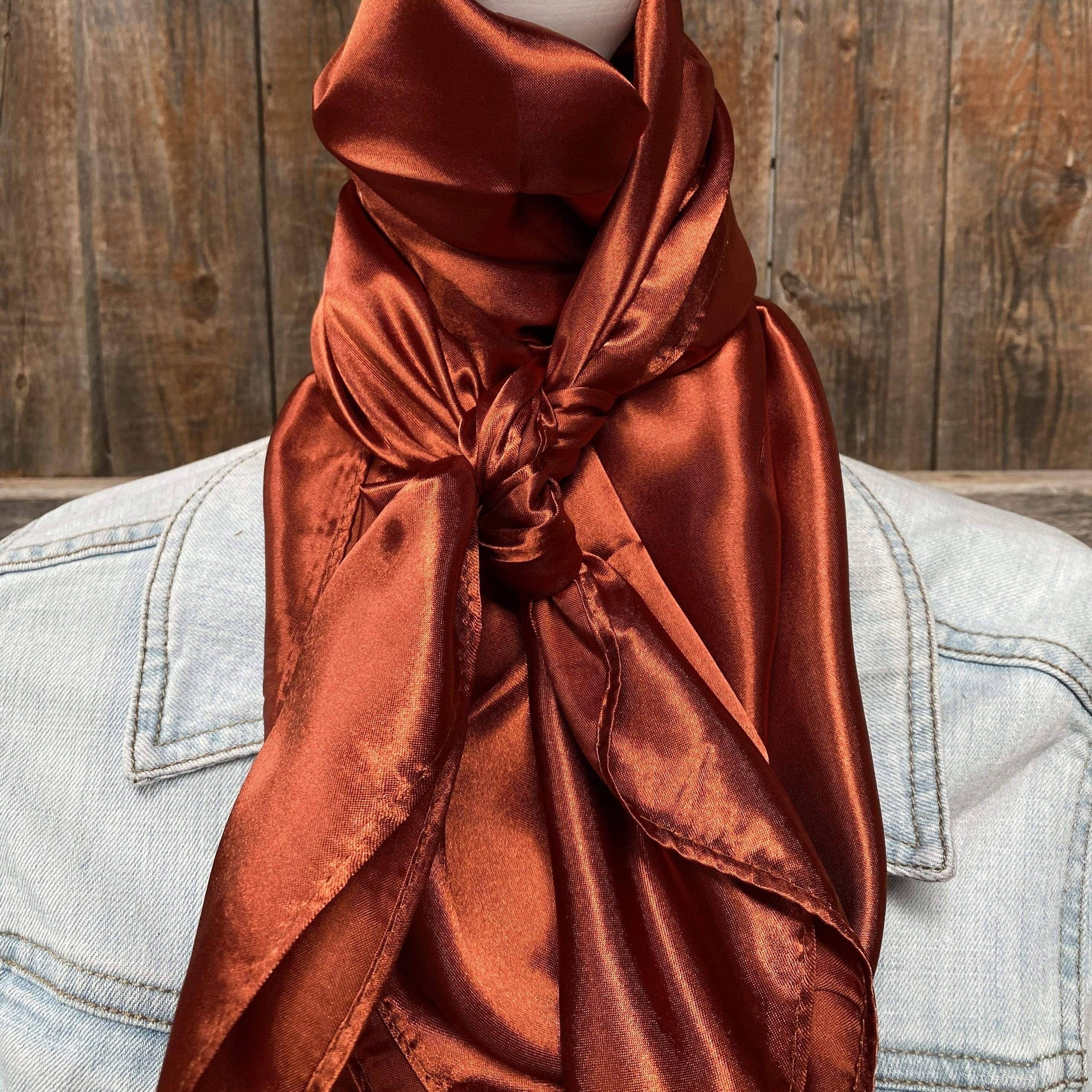 35X35" Solid Rust  Wild Rag | Scarf WRS16