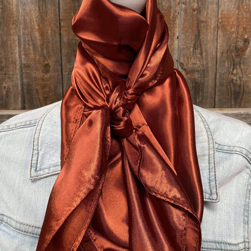 35X35" Solid Rust  Wild Rag | Scarf WRS16