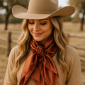 35X35" Solid Rust  Wild Rag | Scarf WRS16