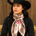 35X35" Pretty In Pink Roses Wild Rag/Scarf WR40